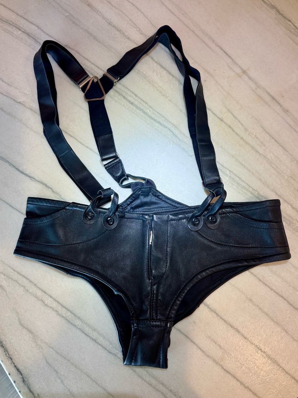 RARE Vintage Agent Provocateur Black mini suspender shorts Addison Rae